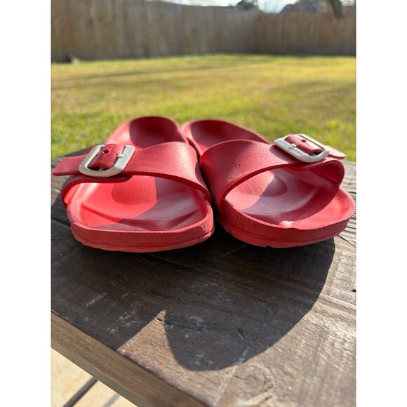 BIRKENSTOCK Madrid Eva Sandal Bright Red Size 8.5 - Picture 4 of 8